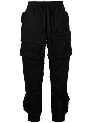 1989 STUDIO Desert cotton cargo trousers - Black