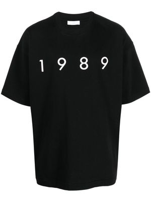 1989 STUDIO logo-print cotton T-shirt - Black