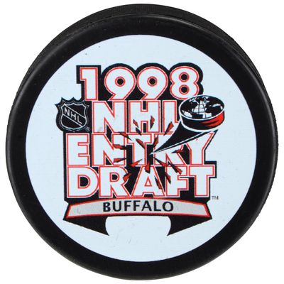 1998 NHL Draft Unsigned Draft Logo Hockey Puck