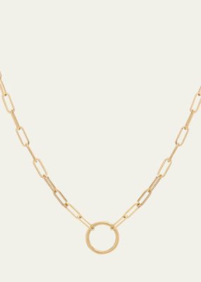 19k Gold Paperclip Chain Necklace