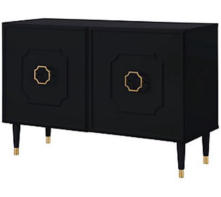 2 Door Sideboard/Buffet Stainless Steel Handle and Leg Tip