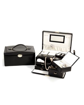 2-Level Leather Jewelry Box