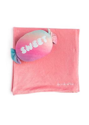 2-Piece Candy Pillow & Blanket Set