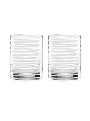 2-Piece Charlotte Street Double Old Fashioned Glasses Set - White - White