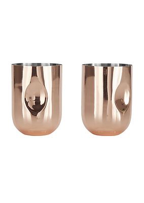 2-Piece Copper Stainless Steel Moscow Mule Mug Set