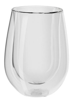 2-Piece Double Wall Stemless White Wine Glass Set