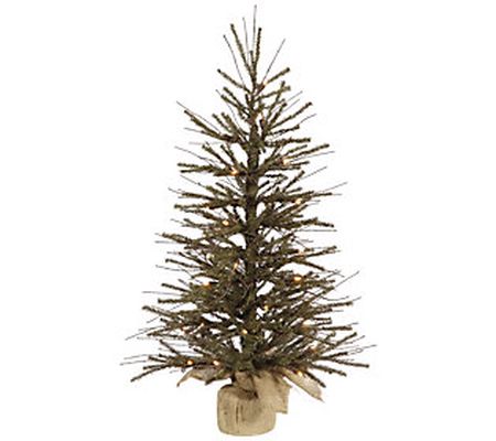 2' Vienna Twig Tree with Clear Lights by Vicker man