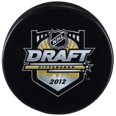 2012 NHL Draft Unsigned Draft Logo Hockey Puck