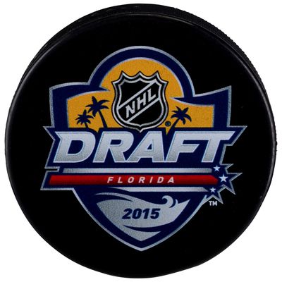 2015 NHL Draft Unsigned Draft Logo Hockey Puck