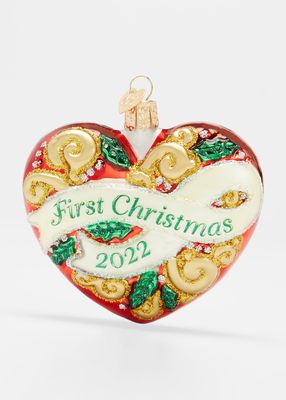 2022 First Christmas Heart Holiday Ornament