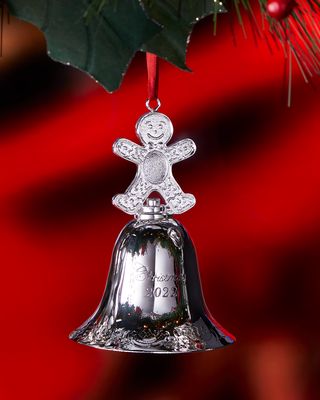 2022 Silver Plated Grande Baroque Bell 28th Edition Christmas Ornament