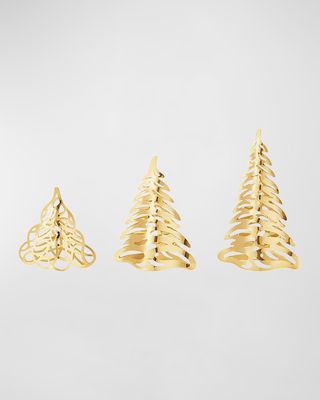 2023 18K Gold-Plated Table Trees, Set of 3