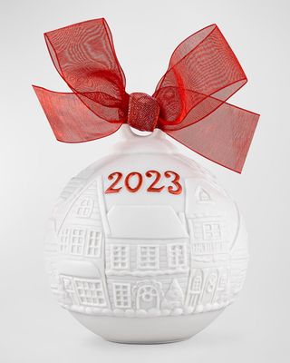 2023 Christmas Ball Ornament, Re-Deco Red