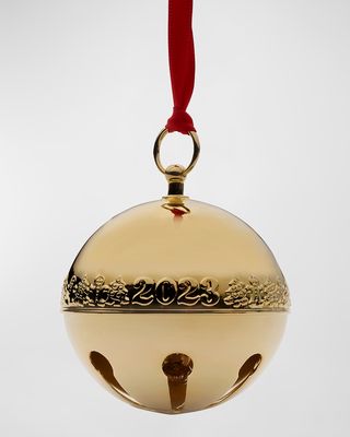 2023 Gold-Plated 34th Edition Sleigh Bell Ornament