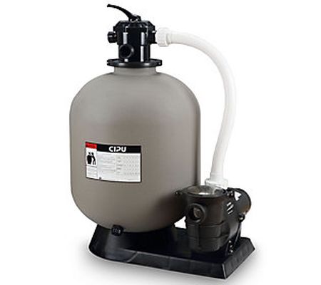 24" Above-Ground Swimming Pool Sand Filter Syst em, 1.5 HP