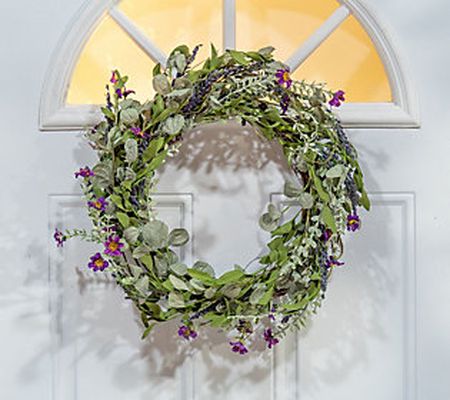 24" Lavender Herb Wreath by Gerson Co.
