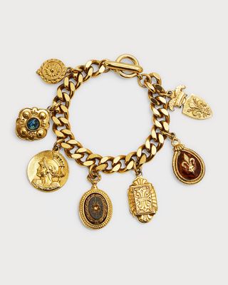 24k Gold Plated Multicolor Chain Bracelet