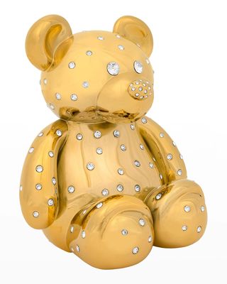 24k Gold Swarovski Grand Teddy Luxe Decor