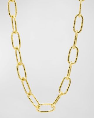 24K Yellow Gold Link Necklace