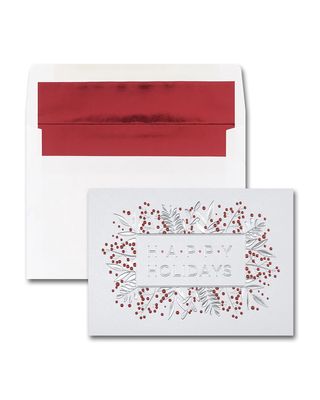 25 Cheery Berries Greeting Cards with Blank Envelopes