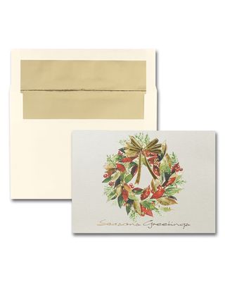 25 Seasonal Sparkle Greeting Cards with Blank Envelopes