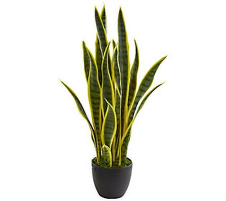 26" Sansevieria Artificial Plant by Nearly Natu ral