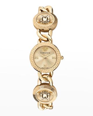 26mm Stud Icon Bracelet Watch, Gold