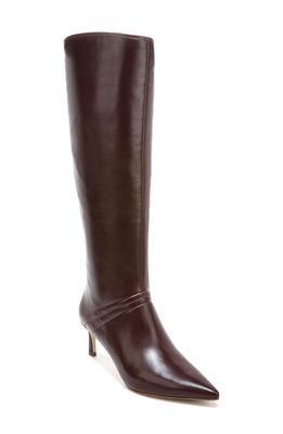 27 EDIT Naturalizer Falencia Knee High Pointed Toe Boot in Wine Red Leather
