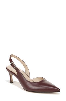 27 EDIT Naturalizer Felicia Slingback Pointed Toe Pump in Cabernet Sauvignon Red Leather