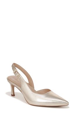 27 EDIT Naturalizer Felicia Slingback Pointed Toe Pump in Champagne Leather