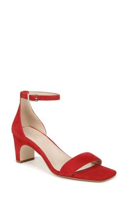27 EDIT Naturalizer Iriss Ankle Strap Sandal in Crimson Red Suede