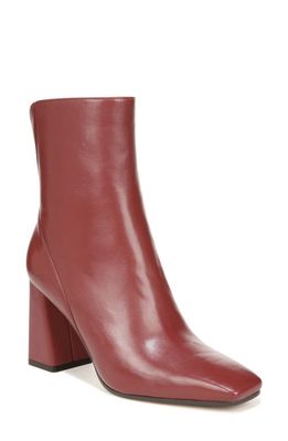 27 EDIT Naturalizer Lexi Square Toe Bootie in Ruby Red Leather