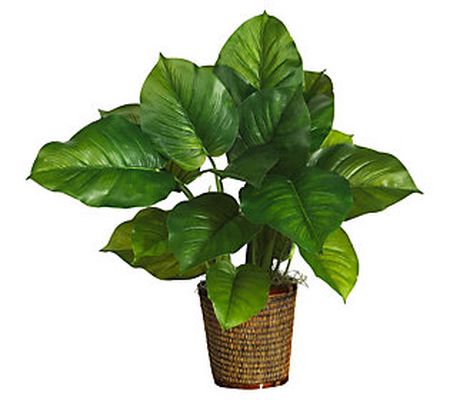 29" Large-Leaf Philodendron Silk Plant by Nearl y Natural
