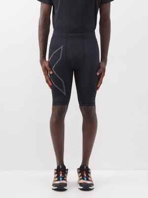 2xu - Light Speed Mid-rise Compression Shorts - Mens - Black