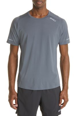 2XU Light Speed Training T-Shirt in Turbulence/Silver Reflective