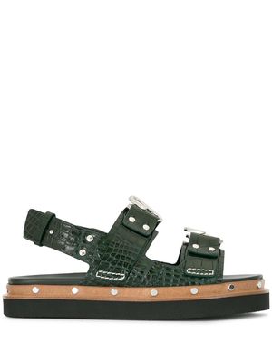 3.1 Phillip Lim Alix flatform sandals - Green