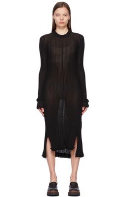 3.1 Phillip Lim Black Cotton Midi Dress
