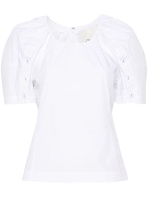 3.1 Phillip Lim Bloom pleated blouse - White