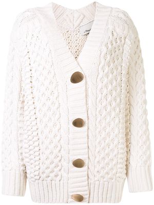 3.1 Phillip Lim cable-knit buttoned cardigan - White