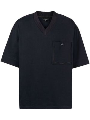 3.1 Phillip Lim contrast-trim T-shirt - Blue