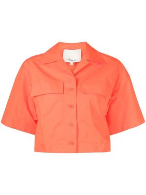 3.1 Phillip Lim cropped short-sleeve shirt - Orange