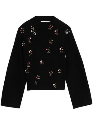 3.1 Phillip Lim crystal-embellished merino wool jumper - Black