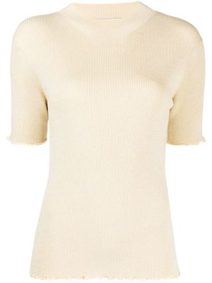 3.1 Phillip Lim cut-out ribbed knit top - Neutrals