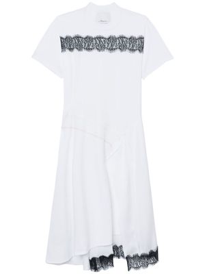 3.1 Phillip Lim Deconstructed T-shirt dress - WHITE MULTI