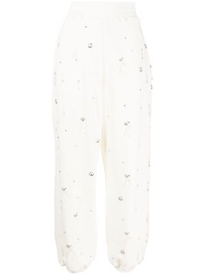 3.1 Phillip Lim drop-embellished Terry track trousers - White