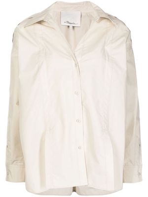 3.1 Phillip Lim flat-collar long-sleeved shirt - White