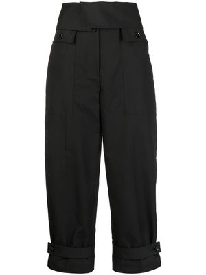 3.1 Phillip Lim high-rise cropped trousers - Black