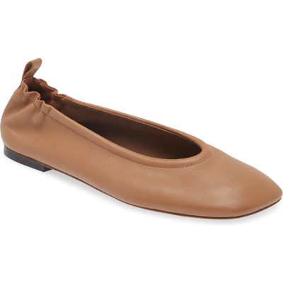 3.1 Phillip Lim ID Stretch Back Ballet Flat in Camel 