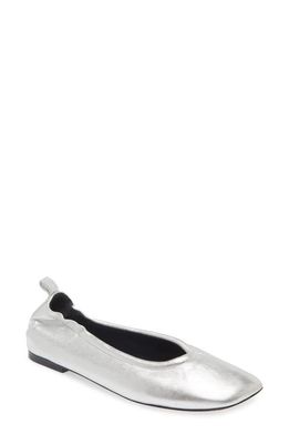 3.1 Phillip Lim ID Stretch Back Ballet Flat in Silver