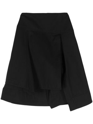 3.1 Phillip Lim layered cotton midi skirt - Black
